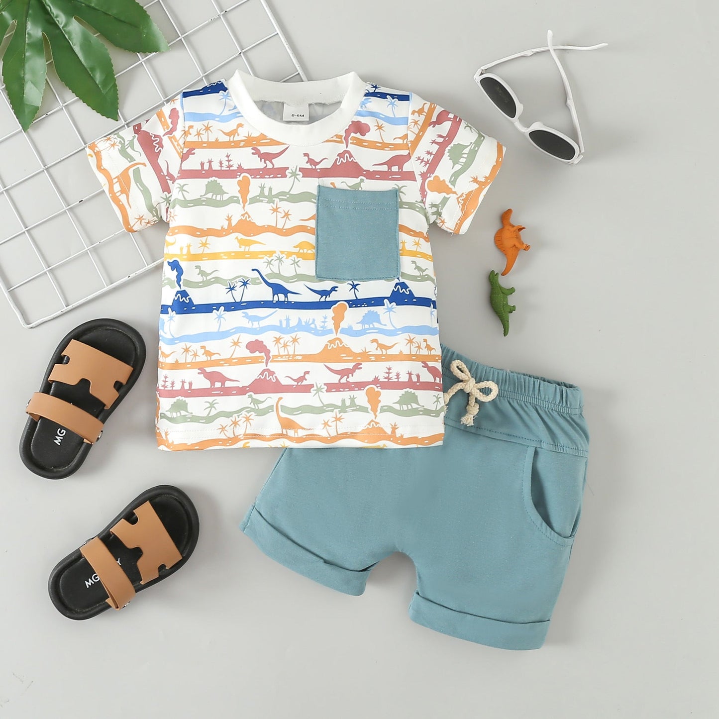 Cotton Sports Casual Shorts Set