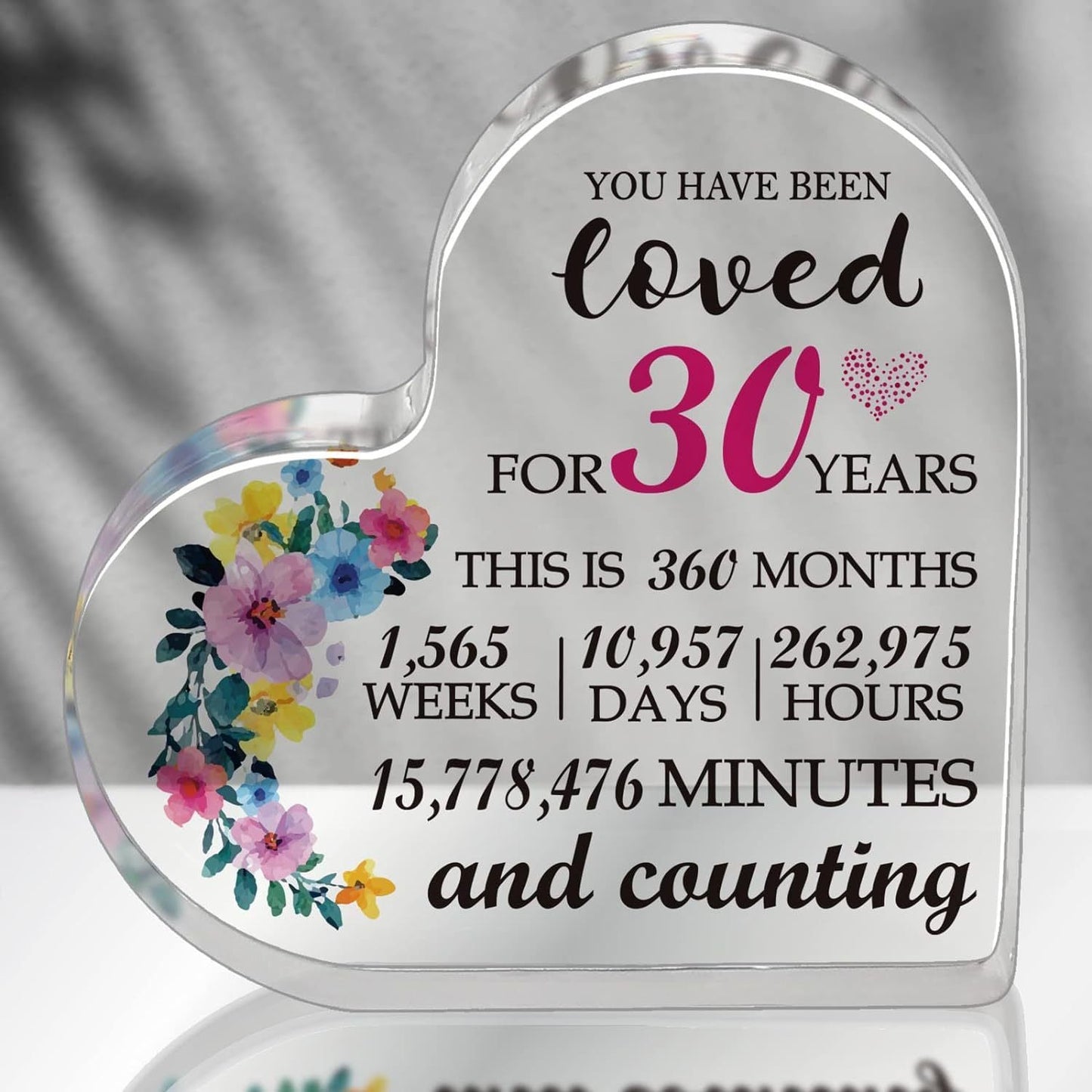 New Valentine's Day Love Transparent Acrylic Mother's Day