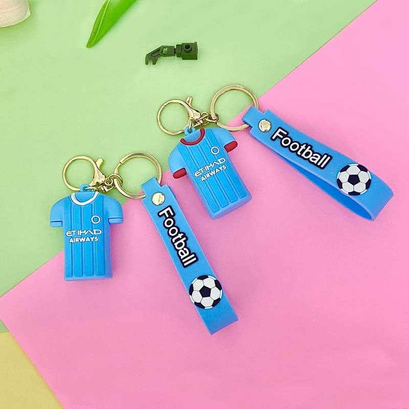 Cartoon Jersey PVC Soft Keychain Creative Keychain
