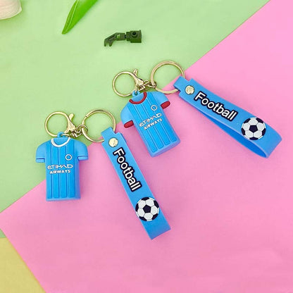 Cartoon Jersey PVC Soft Keychain Creative Keychain
