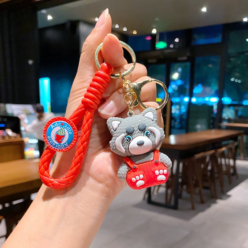 Cartoon Bear PVC Soft Keychain Creative Keychain