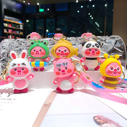 Cartoon Keychains School Bag Pendant Creative Keychain