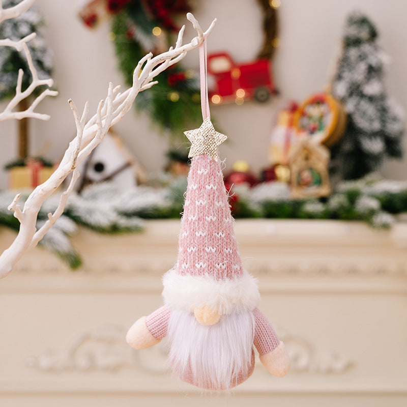 Polyester New Christmas Faceless Doll Doll Elderly Decoration