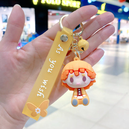 Cartoon Anime PVC Soft Silicone Creative Keychain
