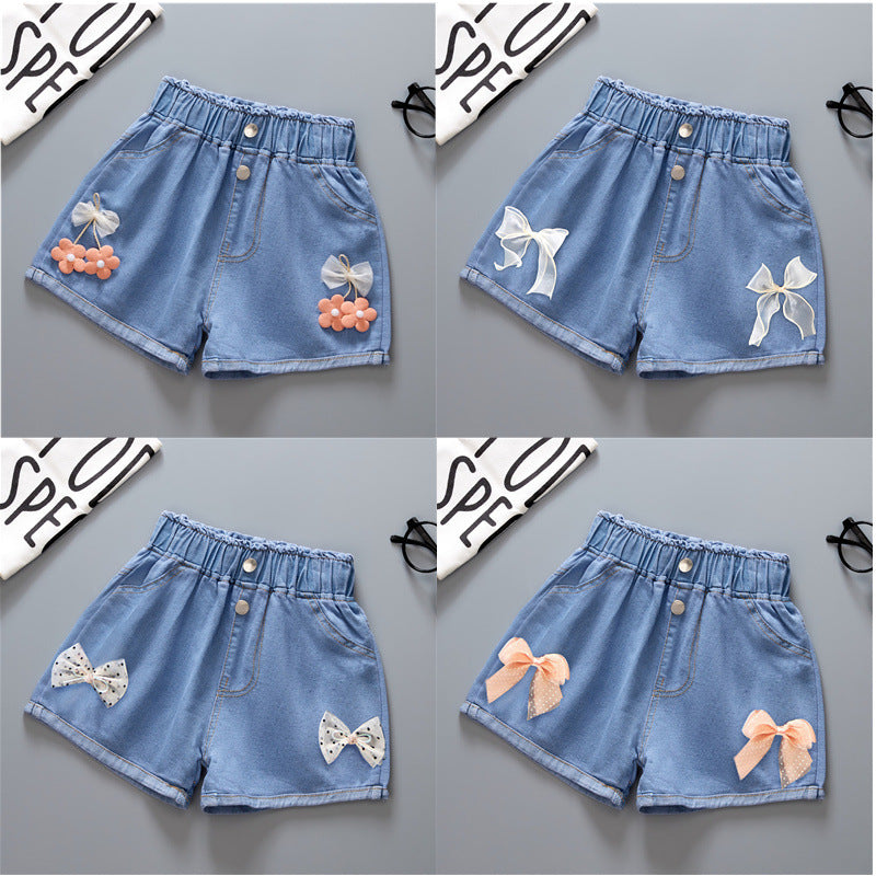 Cotton Girls Denim Shorts