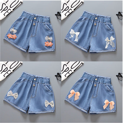 Cotton Girls Denim Shorts