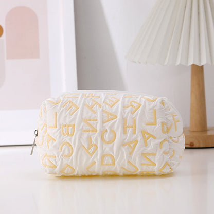 Simplified English Letter Cloth Pen Bag