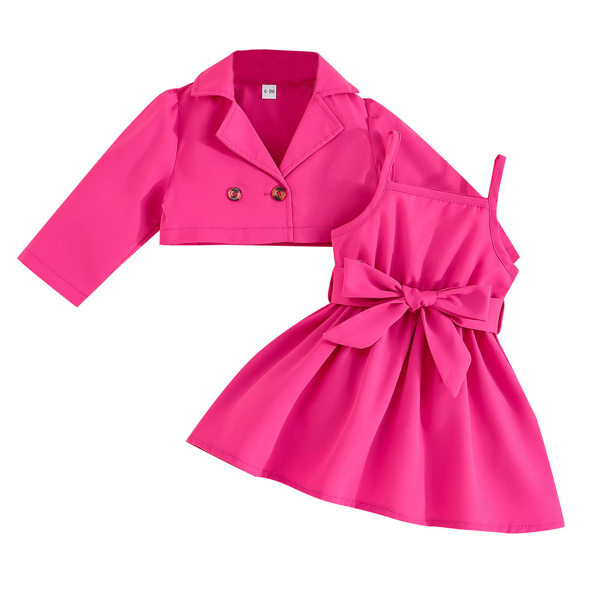 Wholesale Two Piece Spring and Autumn Sweet Polyester Baby Clothes