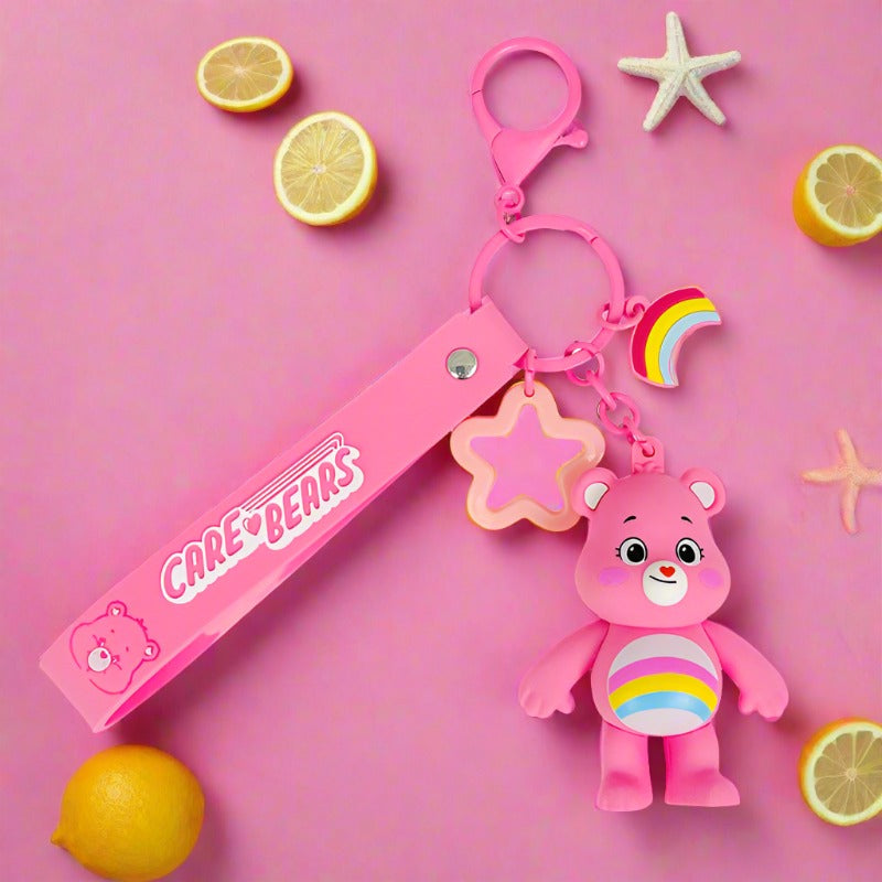 Cartoon Love Bear PVC Soft Keychain Creative Keychain