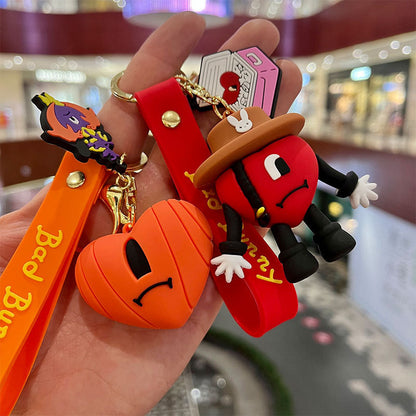 Wholesale Cartoon PVC Silicone Keychains Creative Keychain ACCVIP-KC-MiaoYi005