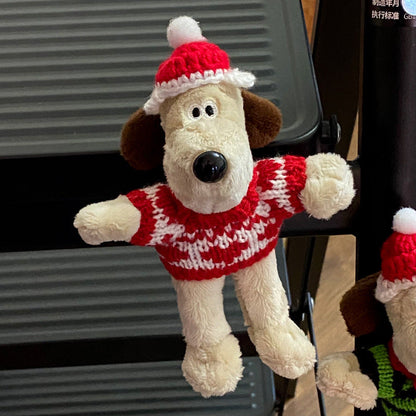 Christmas Hats, Scarves, Puppies, Plush Refrigerator Stickers