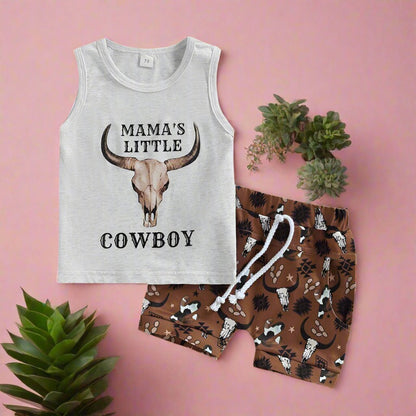 Cotton Western Cowboy Back Boys Suit