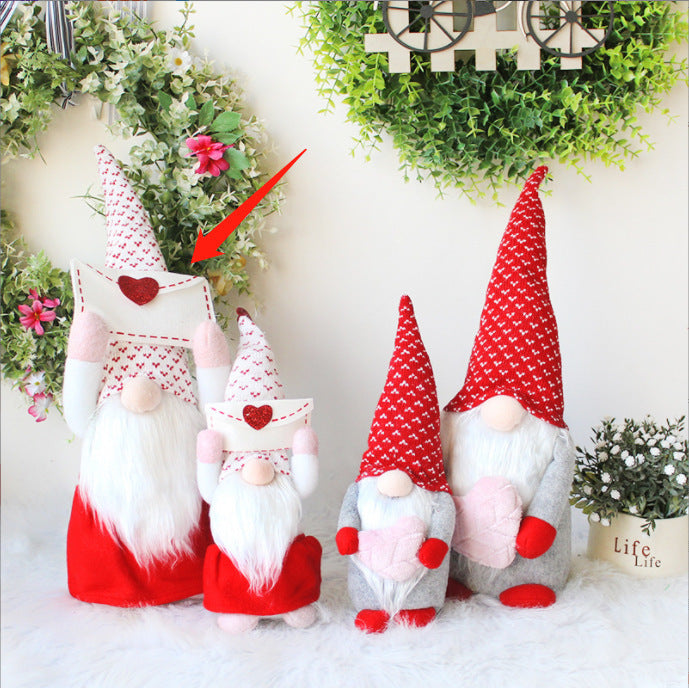 Valentine's Day Love Fabric Figurine Ornaments