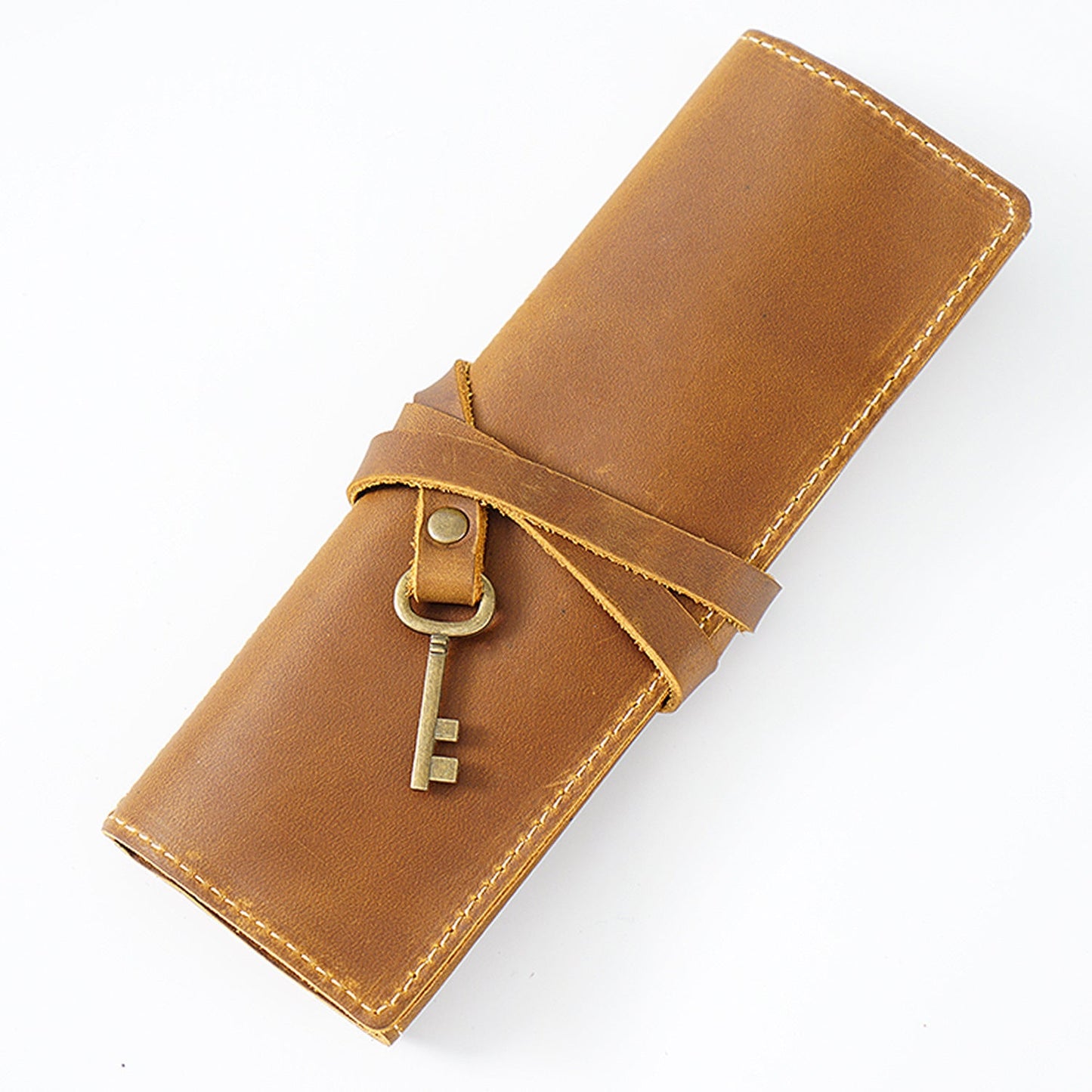 Cowhide Vintage Handmade Multifunctional Pencil Case