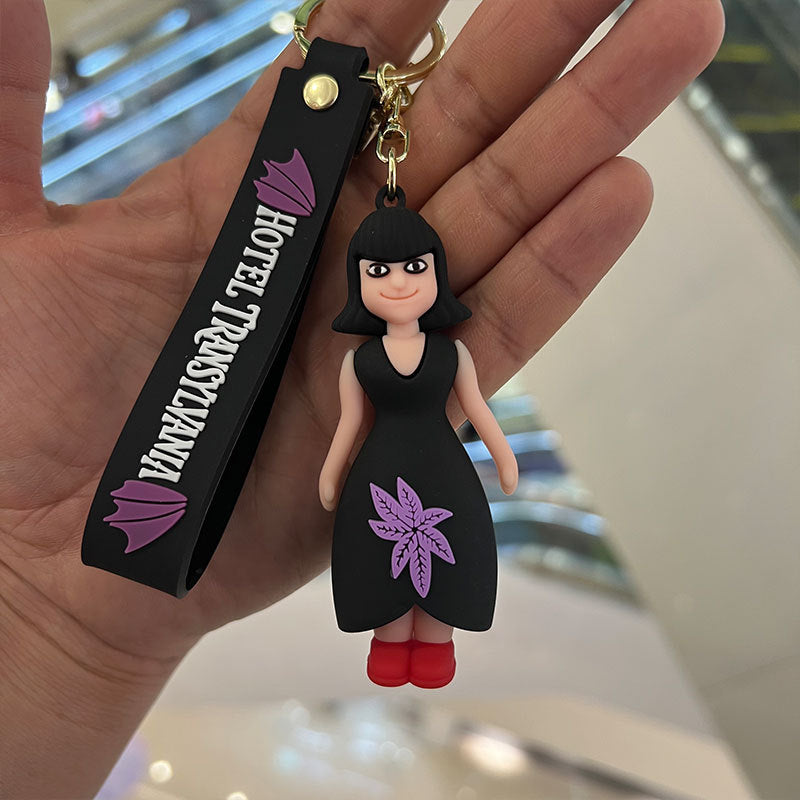Cartoon PVC Silicone Keychains Creative Keychain