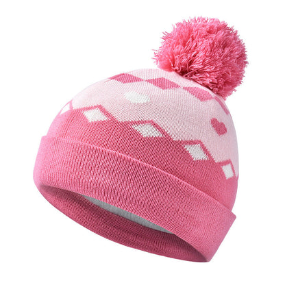 Wholesale Children's Winter Hat Knitted Woolen Scarf Gloves Set