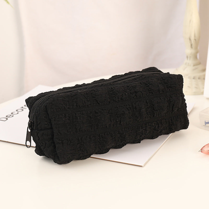Large Capacity Puff Polyester Pencil Case