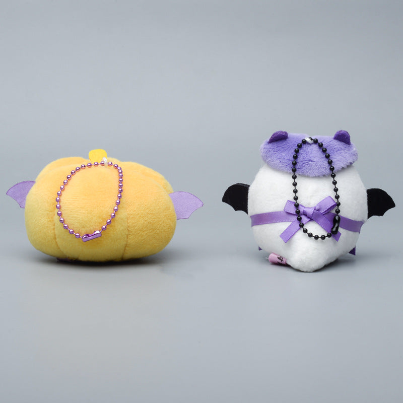Halloween Pumpkin Spooky Plush Doll Keychain