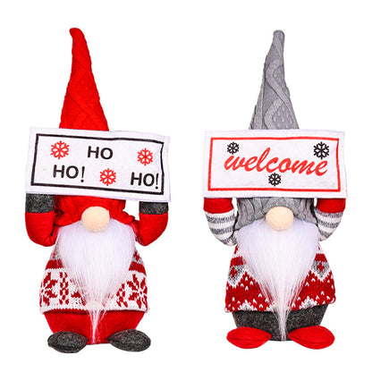 Christmas Lantern Sign Fabric Figurine Ornaments