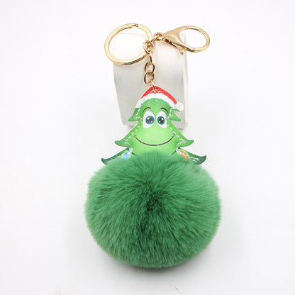 Christmas Tree Plush Keychain