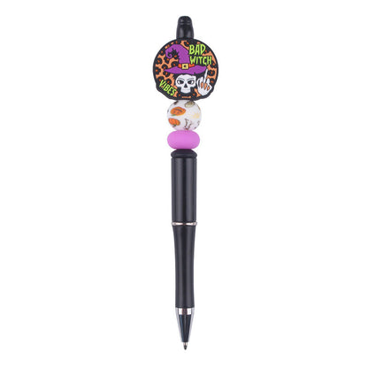 Beaded Pens DIY Creative Cute Cartoon Halloween Silicone