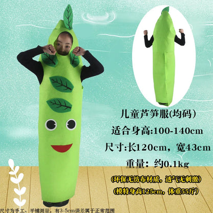 Children's Fruit and Vegetable Costume Environmental-Friendly