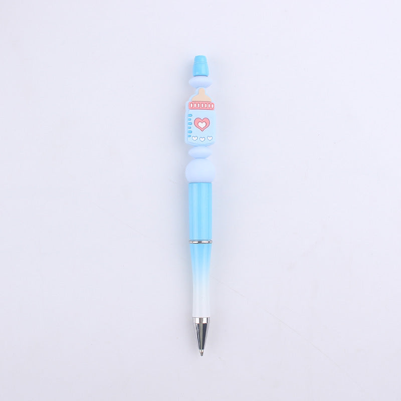 Cartoon Baby Bottle Silicone DIY Bead Pen