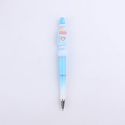 Cartoon Baby Bottle Silicone DIY Bead Pen