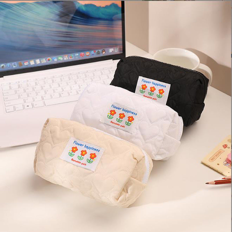 Cute Little Flower Love Pillows, Cotton Cloth Pen Bags