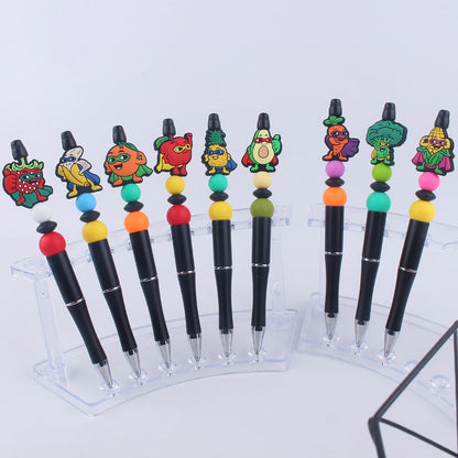 Beaded PENS Cartoon Fruit Series Silicone Handmade Beaded