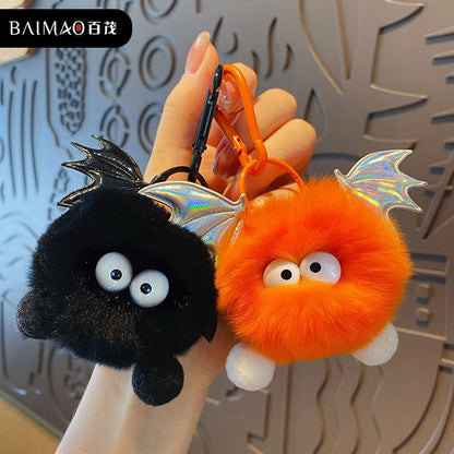 Little Devil Plush Ball Keychain