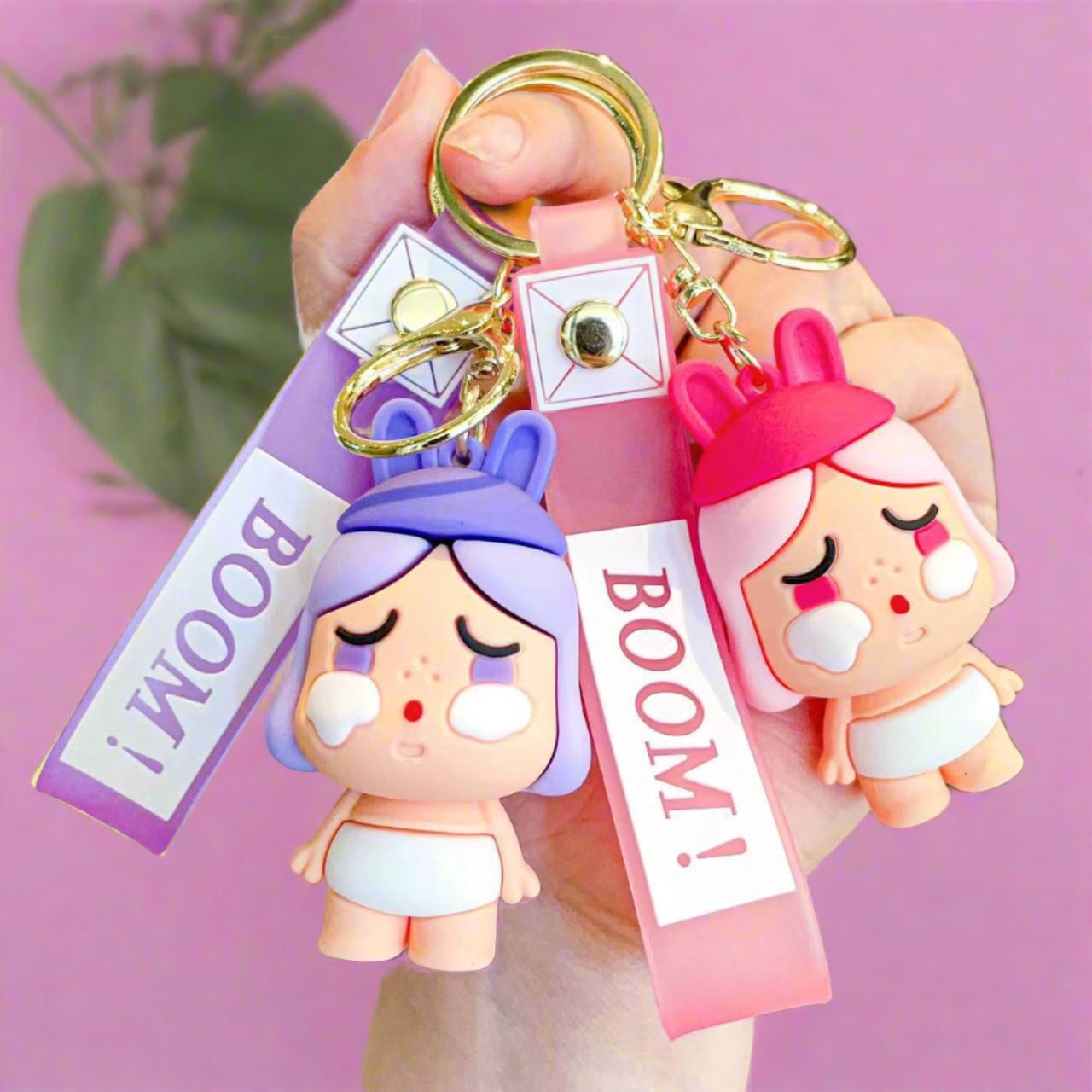 Cartoon Doll Silicone Creative Keychain
