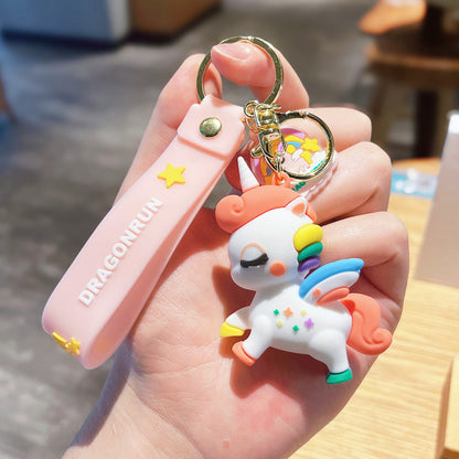 Cartoon Cute Unicorn PVC Keychain Cute Keychain