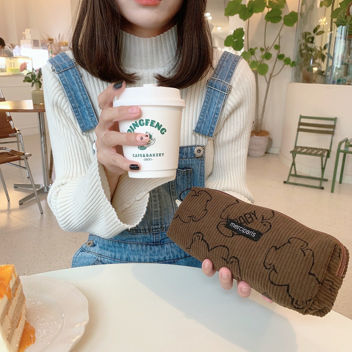 Corduroy Bear Pen Bag