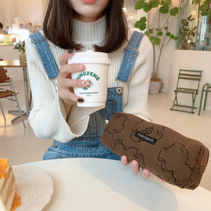 Corduroy Bear Pen Bag