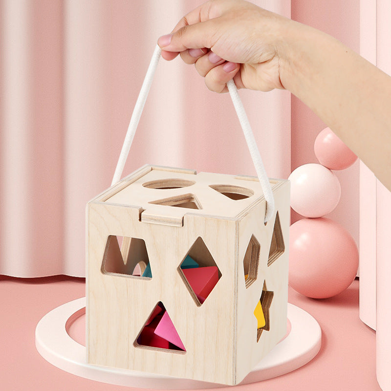 Wholesale of Thirteen Hole Wooden Intelligence Boxes for Children's Toys