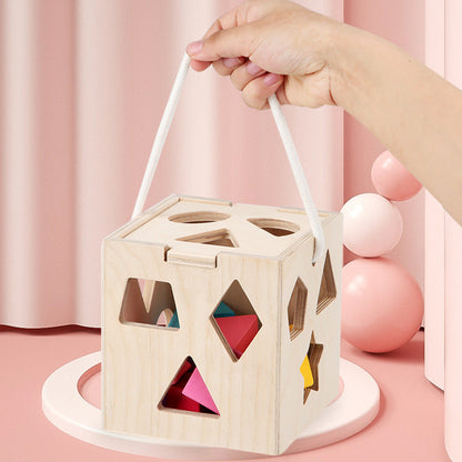 Wholesale of Thirteen Hole Wooden Intelligence Boxes for Children's Toys