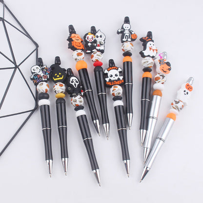 Beaded Pens DIY Handmade Cartoon Halloween Silicone Teether