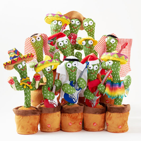 Wholesale Dance Cactus Speaking Plush Toys