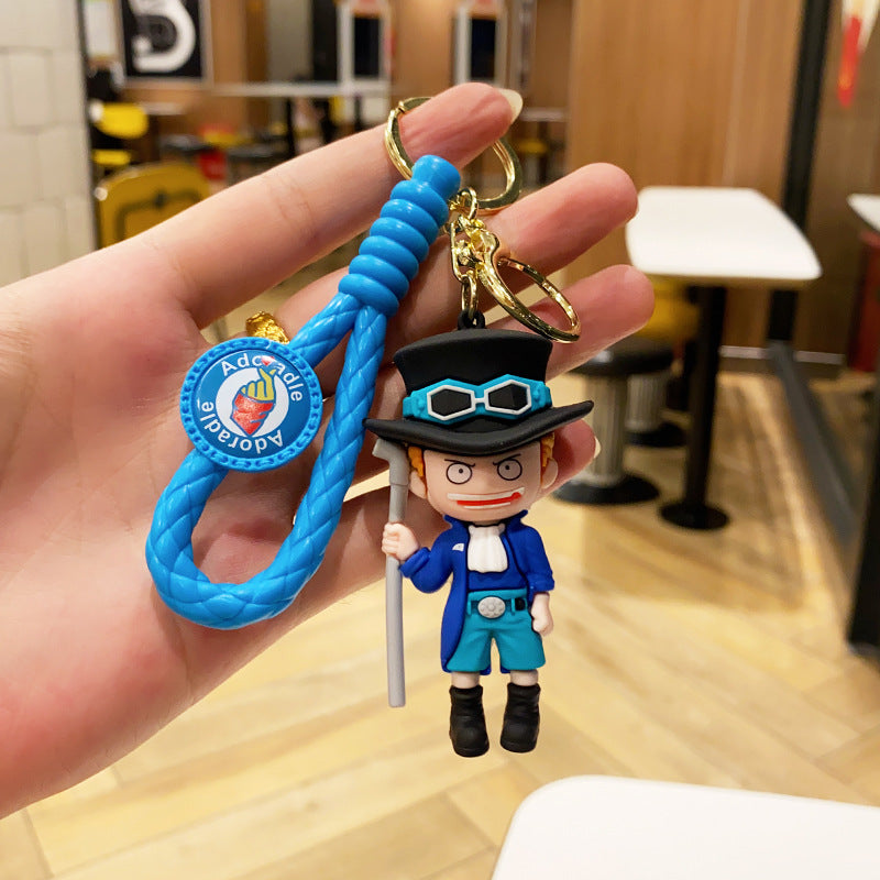 Wholesale Cartoon Anime PVC Soft Glue Keychain Cute Keychain ACC-KC-ErLu018