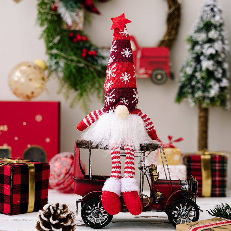 Christmas Decorations Faceless Doll Forest Old Man Snowflake