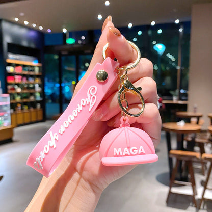 Cartoon Hat PVC Soft Keychain Creative Keychain