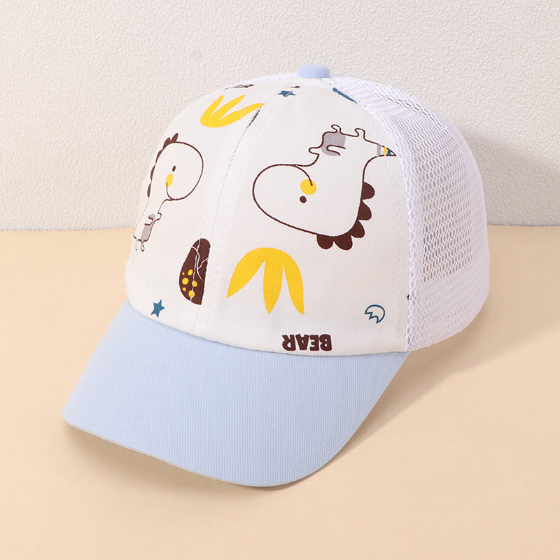 Cotton Kids Cartoon Dinosaur Baseball Cap