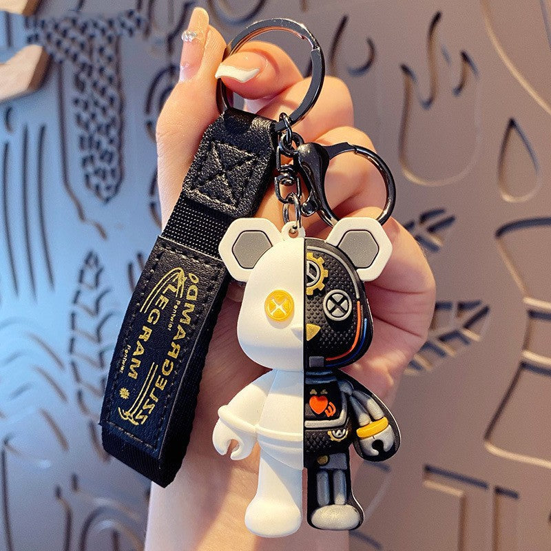 Bow Bear PVC Soft Keychain Cute Keychain