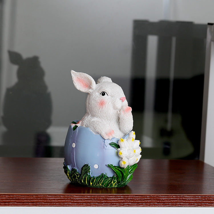 Easter Cute Rabbit Resin Ornaments