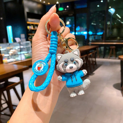 Cartoon Bear PVC Soft Keychain Creative Keychain