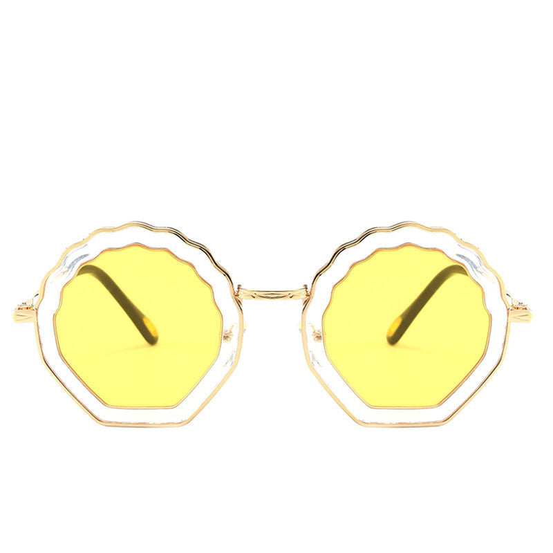 Children PC Metal Polygon Sunglasses