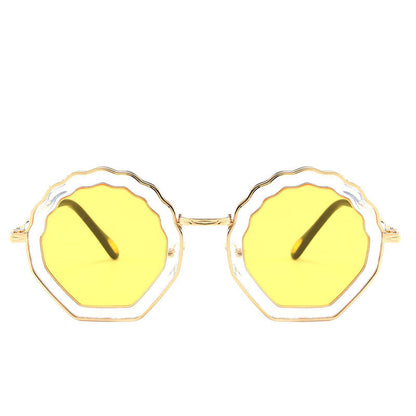 Children PC Metal Polygon Sunglasses