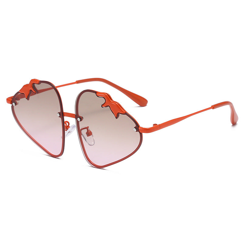 Resin Cartoon Strawberry Sunglasses