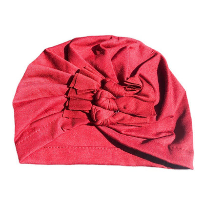 New Bow Baby Hat Spring And Autumn Solid Color Baby Hat Newborn Baby Hat 21 Colors Available Wholesale Baby Hats